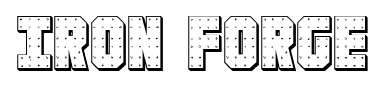 Iron Forge font
